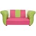 Fancy child-size Sofa - Pink leatherette, by Fantasy Furniture