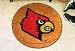NCAA LOUISVILLE CARDINALS BASKETBALL SHAPED DOOR MAT RUG