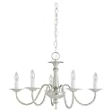 Sea Gull Lighting 3121-962 Five-Light Chandelier, Traditional Brushed Nickel Finish