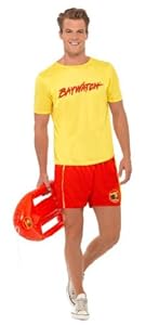 Smiffy's Baywatch Men's Beach Costume with Top and Shorts (L)