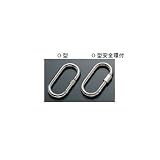 natural spirit(ナチュラルスピリット) 18-8ステンレスカラビナO型安全環付 06046の画像