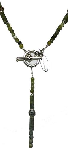 Connemara Marble Celtic T Bar Necklace