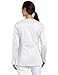 Dickies Scrubs Women's Gen Flex Junior Fit Contrast Warm Up, White, Large