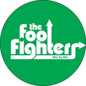  Foo Fighters Arrows Green Button B-1099