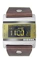 Diesel Brown Leather Chronograph Digital Mens Watch - DZ7082