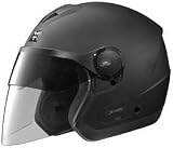 NOLAN N42E OUTLAW FLAT BLACK MOTORCYCLE Open-Face-Helmet