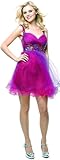Short Cocktail Party Junior Prom Dress #657 (4, Purple/Fuchsia)