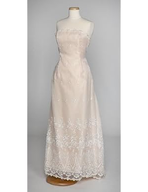Ivory Organza Wedding Gown Embroidered Lace