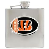 Cincinnati Bengals NFL 6oz Stainless Steel Hip Fla