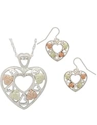Black Hills Silver Heart Jewelry Set