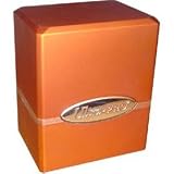 Ultra Pro Satin Deck Box (Orange) - Ideal for YuGiOh!, Pokemon, Magic: The Gathering, World of Warcraft Trading Card Games
