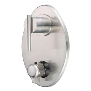 DanzeÂ® Parmaâ¢ Two Handle Thermostatic Shower Trim Kit - Brushed Nickel