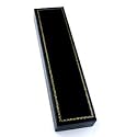 Classic Leatherette Black Bracelet Jewelry Gift Box
