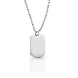 312LD0E1W9L. SL160  Bling Jewelry Childrens Classic Petite Sterling Silver Dog Tag Pendant [Jewelry]