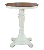 312LDHeRRQL. SL160  Elaine Pub Table in Antique Cottage White Finish
