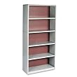 Safco 7173GR Value Mate Series Bookcase, 5 Shelves, 31-3/4w x 13-1/2d x 67h, Gray