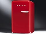 Smeg FAB10LR Standk&uuml;hlschrank mit Gefrierfach / Linksanschlag / K&uuml;hlteil 101 Liter / Gefrierfach**** 13 Liter / rot
