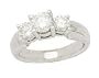 Three-Stone Platinum Anniversary Ring