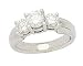 1.00 ct. Three-Stone Anniversary Ring