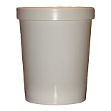 Plain White Pint Size Frozen Dessert Containers
