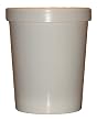 Plain White Pint Size Frozen Dessert Containers