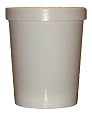 Plain White Quart Size Frozen Dessert Containers