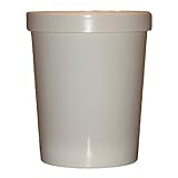 Plain White Pint Size Frozen Dessert Containers