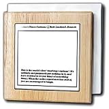 Review 3dRose LLC  / Experimental Cartoon Use Your Imagination, Then Laugh - 6 Inch Tile Napkin Holder