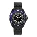 H3 GS1, Black w/Date, Green, Blue Bezel, Black Stainless