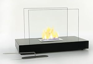 Designer Glaskamin, Tischfeuer, Tischkamin f. Bioethanol o. Spiritus