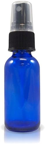 Cecathlon 1oz Atomizer Bottles Fine Sprayer Atomizer Glass Essential Oil Bottle (4, Blue)