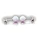 Trustmark 925 Sterling Silver 6mm Fiery White Created Opal Ball Stud Post Earrings, Lorraine