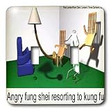Londons Times Health and Vanity Trends Cartoons - Angry Bad Feng Shei Furniture Resorting To Kung Fu - Light Switch Covers - double toggle switch