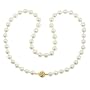 14k Yellow Gold Saltwater Cultured Akoya Pearl AA Grade 6.5-7mm Necklace, 16"