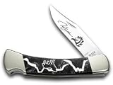 Best sale price for BUCK 110 David Yellowhorse Folding Hunter Wolf Valley Black Pearl 1/100 Pocket Knife Knives. Free Shipping.