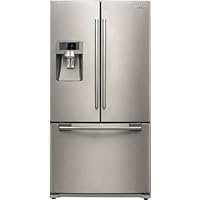 Samsung: RFG297AA 28.5 cu. ft. French-Door Refrigerator with 5 Glass Shelves, Spill Proof, Twin Cooling Plus, CoolSelect Pantry, Power Freeze/Cool Options, External Ice/Water Dispenser and LED Display