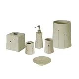 Zyphyr 6-pc. Bath Coordinate Set - Stone Gray