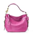 Coach Orchid Purple Leather Brass Zoe Medium Hobo Handbag 12671