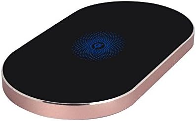 HipstrZ Qi Wireless Charger for Samsung Galaxy S6, Samsung Galaxy S7 with 3 Zone for Extended Coverage, Rose Gold