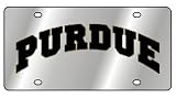 Purdue University - License Plate - Stainless-Style