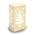 Luminaria lantern Christmas tree 12 bags candles inserts included