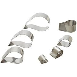 Ateco 7 Piece Plain Comma Cutter Set