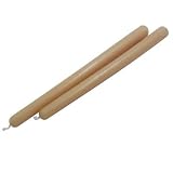 Organic Hand Made 100% Beeswax Taper Medium Thick Decorative Candles - 5 Tall (Pack of 12)