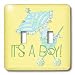 TNMGraphics Children - its a Boy Stroller and Umbrella - Light Switch Covers - double toggle switch