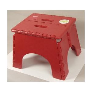 Click here to buy B&R Plastics 101-6R-RED EZ Foldz Step Stool by B & R Plastics.