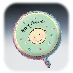 Baby Faces Baby Shower Party Supply Metalic Balloon