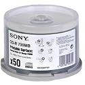 Sony CD-R 48x Speed 50er Spindel Thermo printable 700MB CD-Rohlinge
