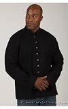 Men's Casual Shirt, Traditional Asian Style Cotton and Linen Shirt by Mystic Clothing