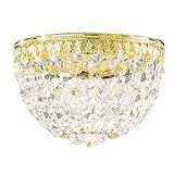 8-Inch Crystal Flushmount Ceiling Fixture