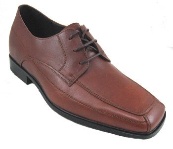 CALDEN - K9G019-1 - 2.6 Inches Taller - Height Increasing Elevator Shoes (Light Brown Lace-up Dress Shoes)